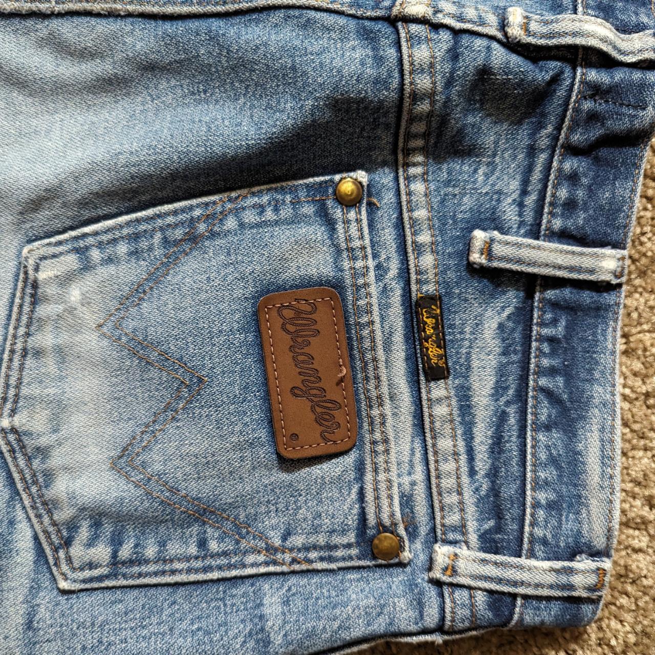 Leather Patch Leather Wrangler Jeans Wrangler Womens Bootcut Jeans - Main Image