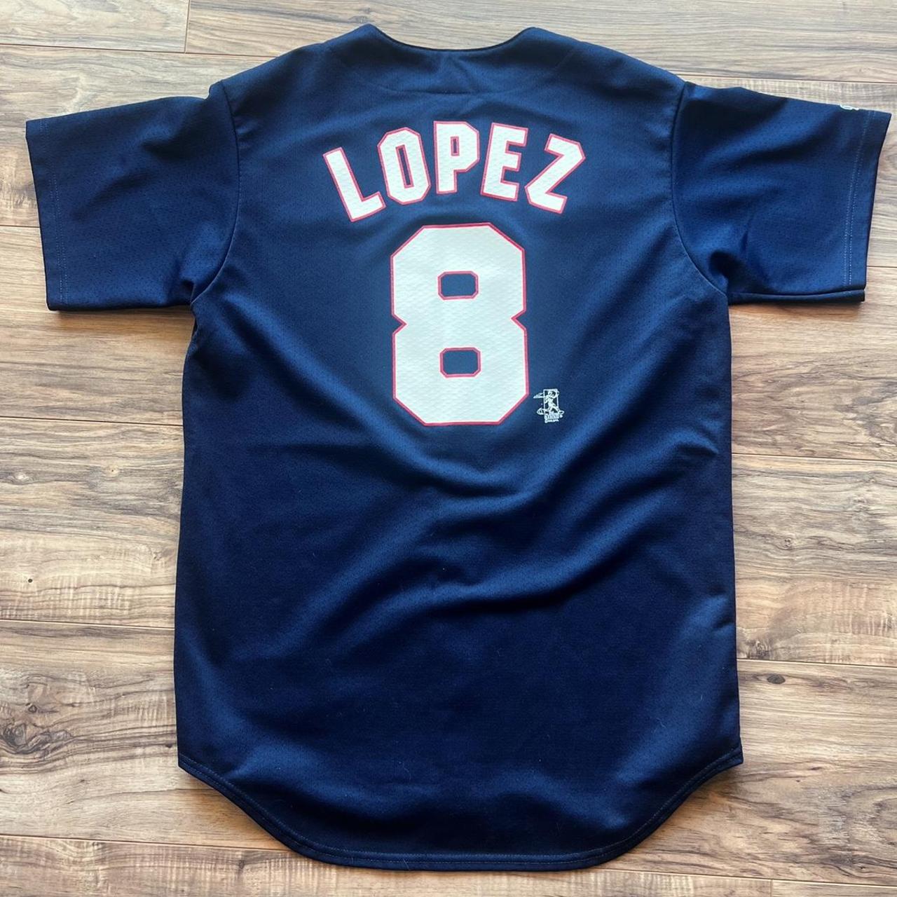 Vintage #8 Javier Lopez Atlanta Braves MLB jersey - Depop