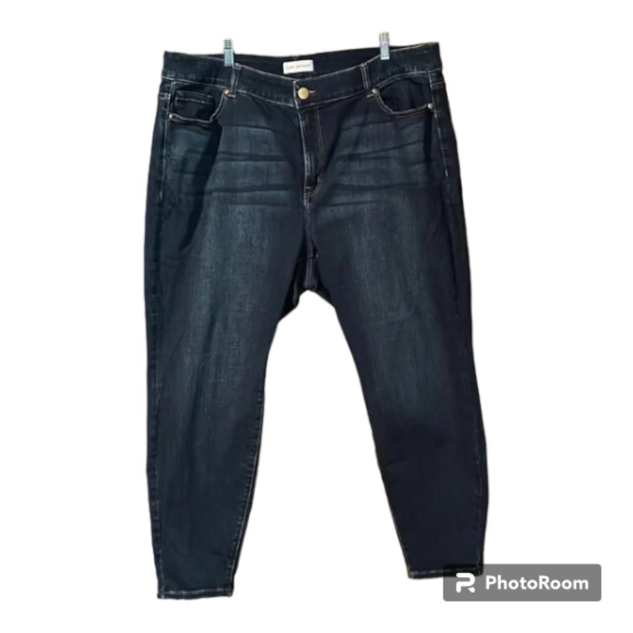 Flex magic waistband, high-rise skinny jeans by Lane - Depop