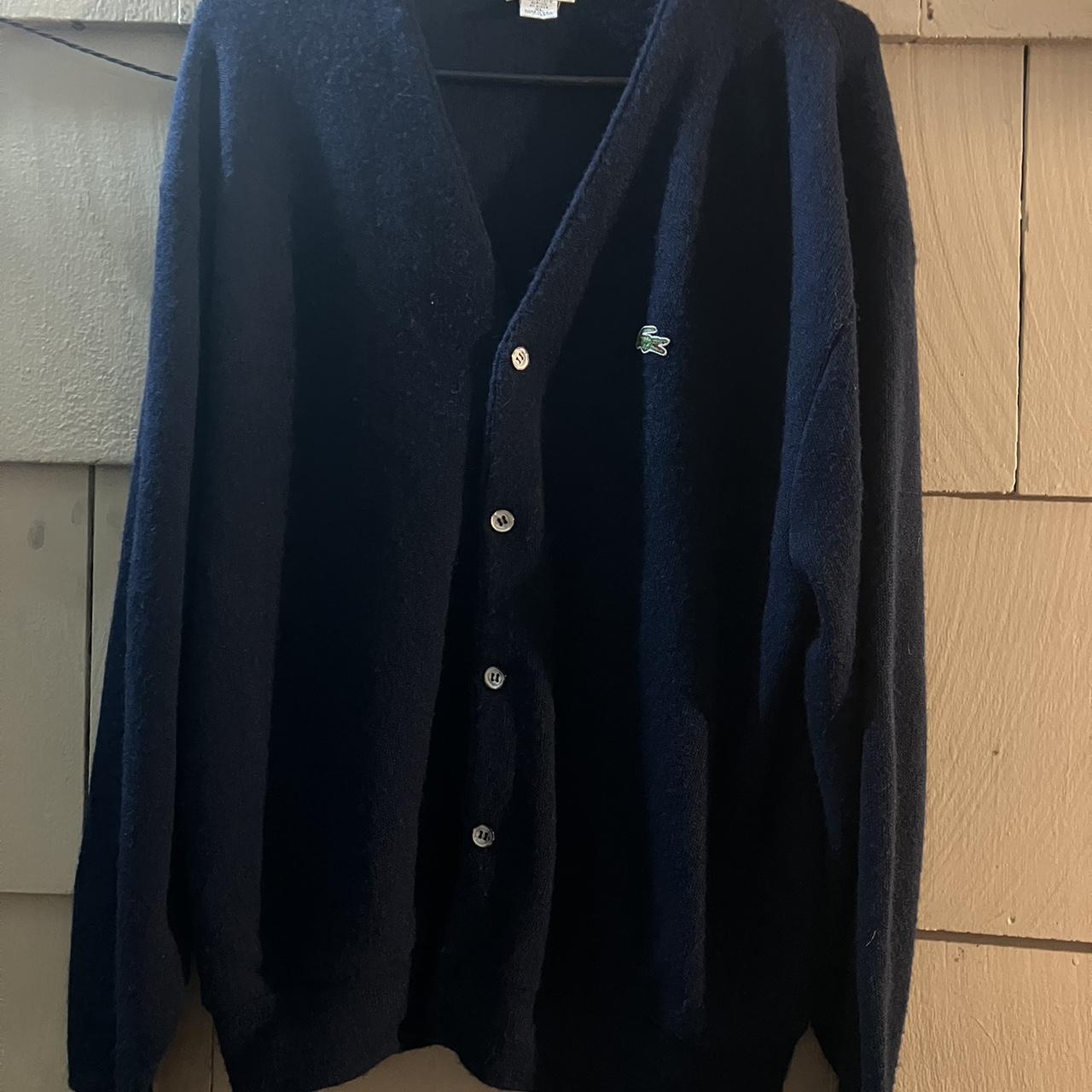 Vintage Mens Navy Blue IZOD button buying up XL Sweater