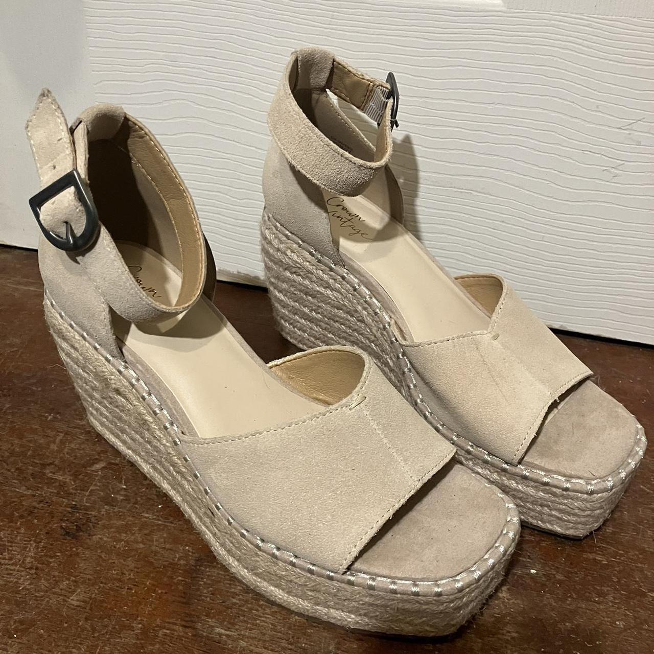 Crown vintage hot sale espadrille wedge