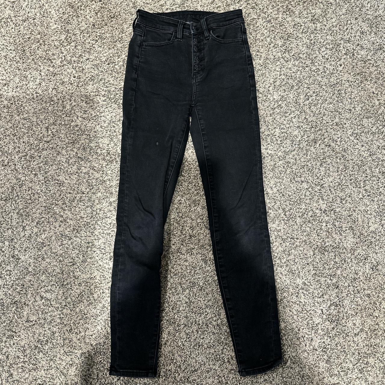 American Eagle Women's Black Jeans Depop