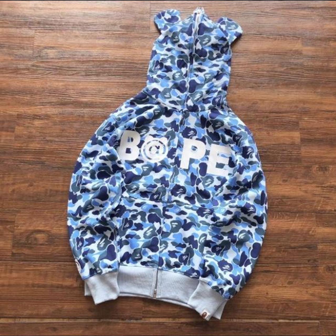 Bape blue and pink on sale hoodie