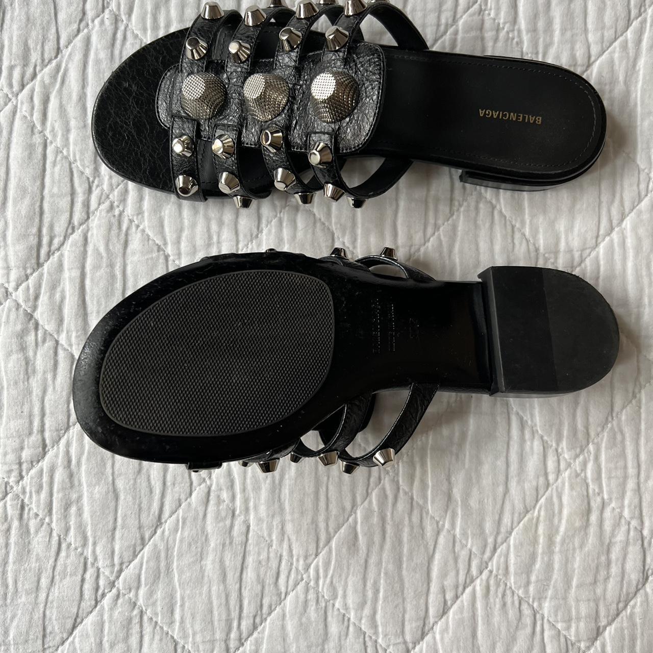 balenciaga sandals womens black