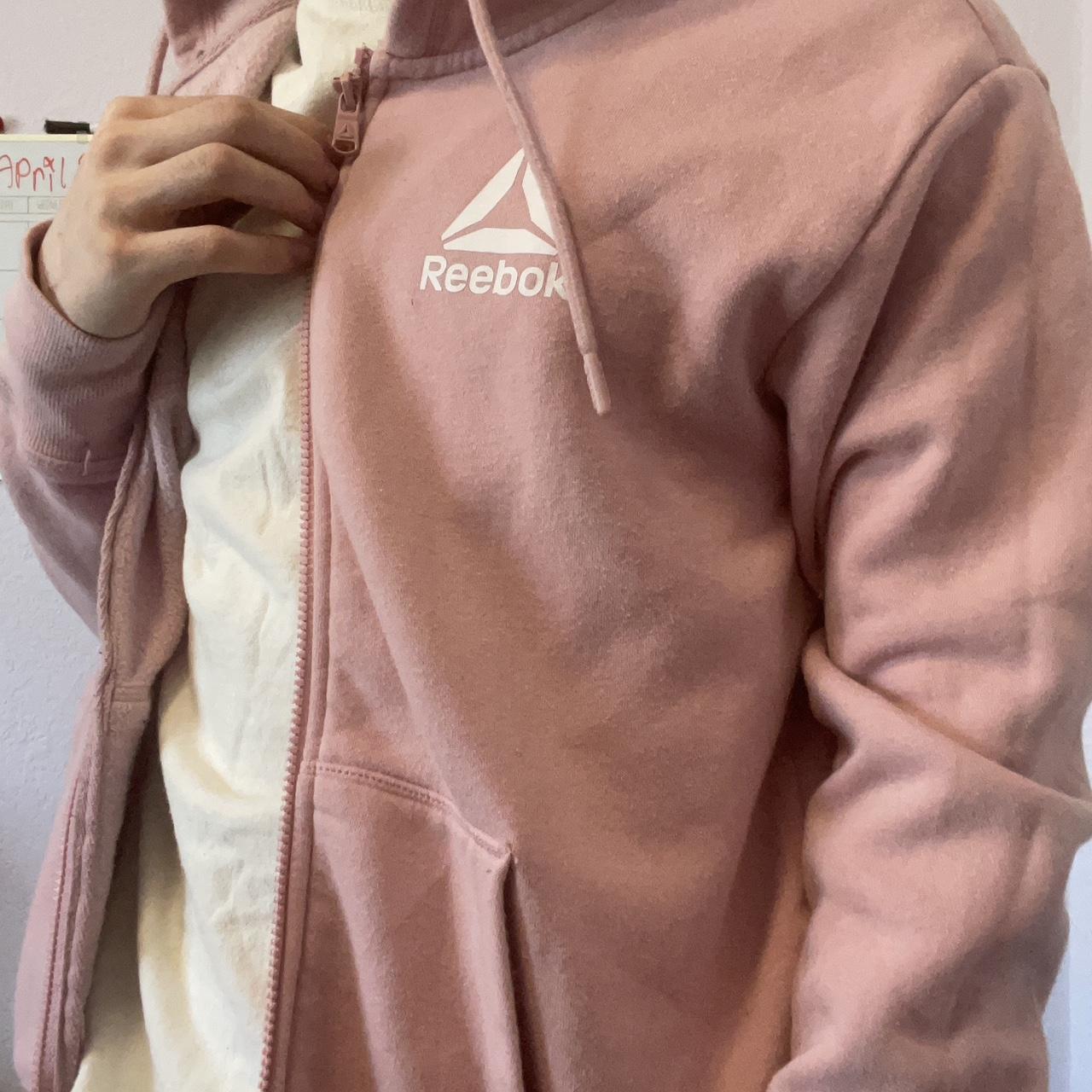 Pink Colts Kids Reebok Zip Hoodie Size: Childs - Depop