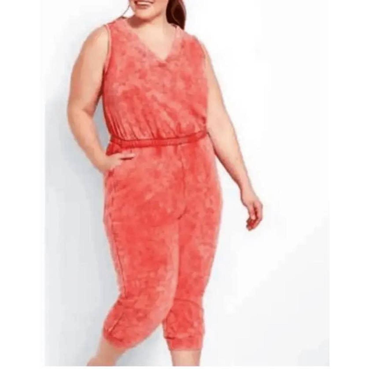 Lane bryant hot sale red jumpsuit