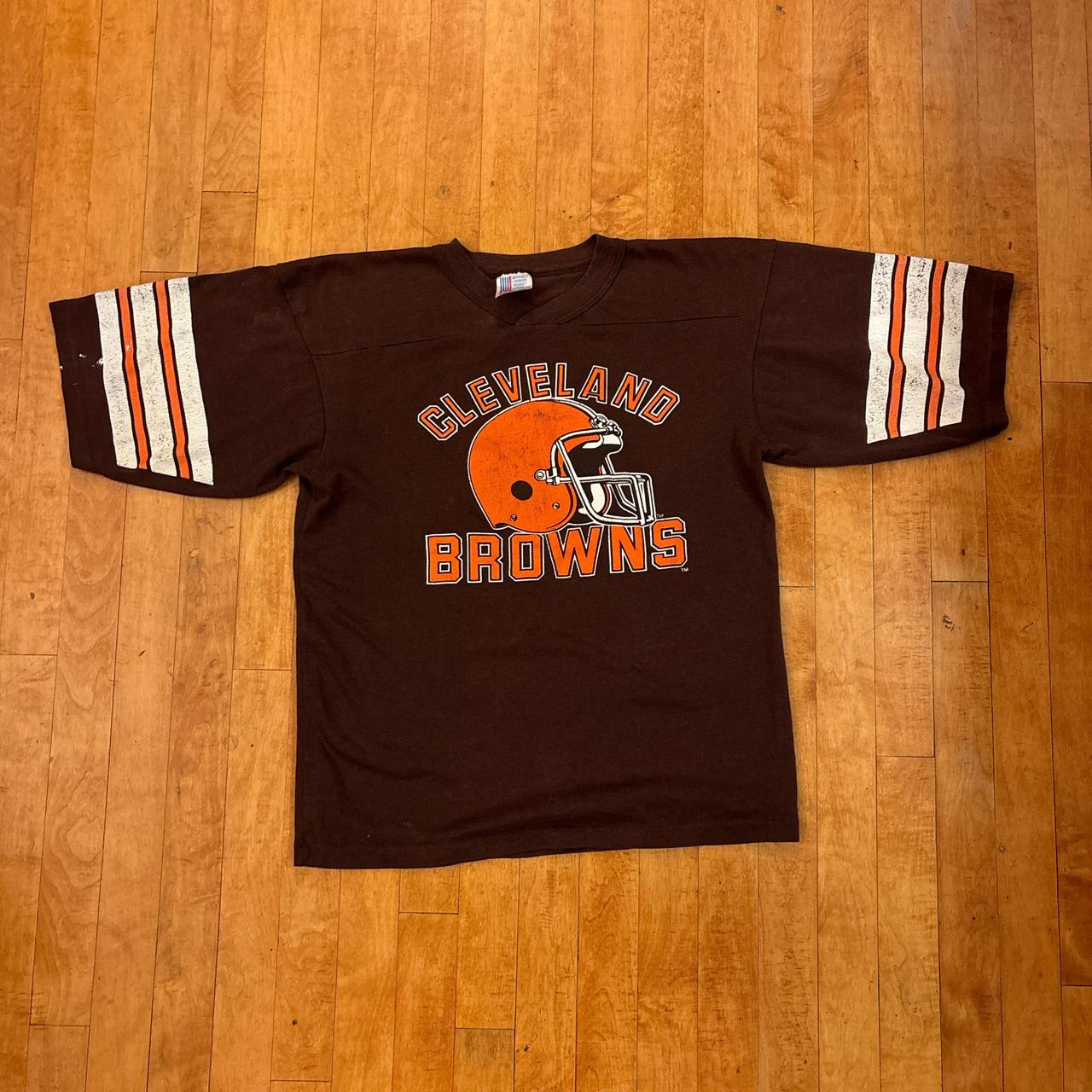 Cute Vintage Cleveland Browns Jersey Tee. Made in. Depop