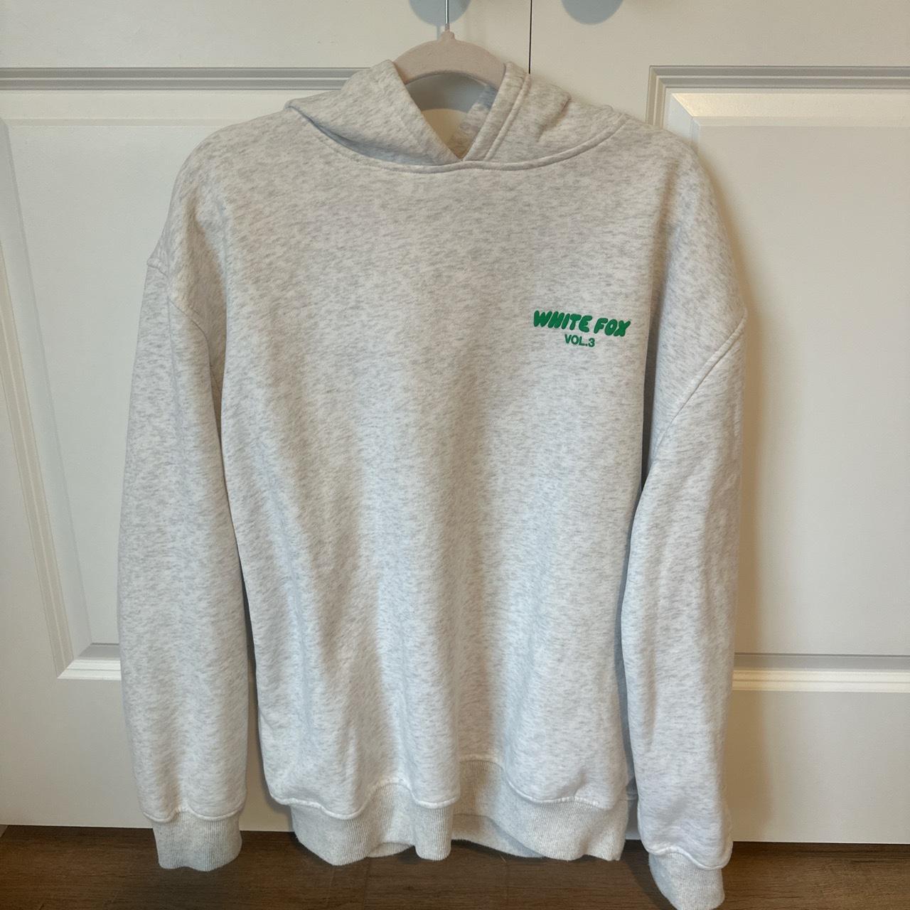 WhiteFox Offstage Hoodie Glacier Grey with Green... - Depop