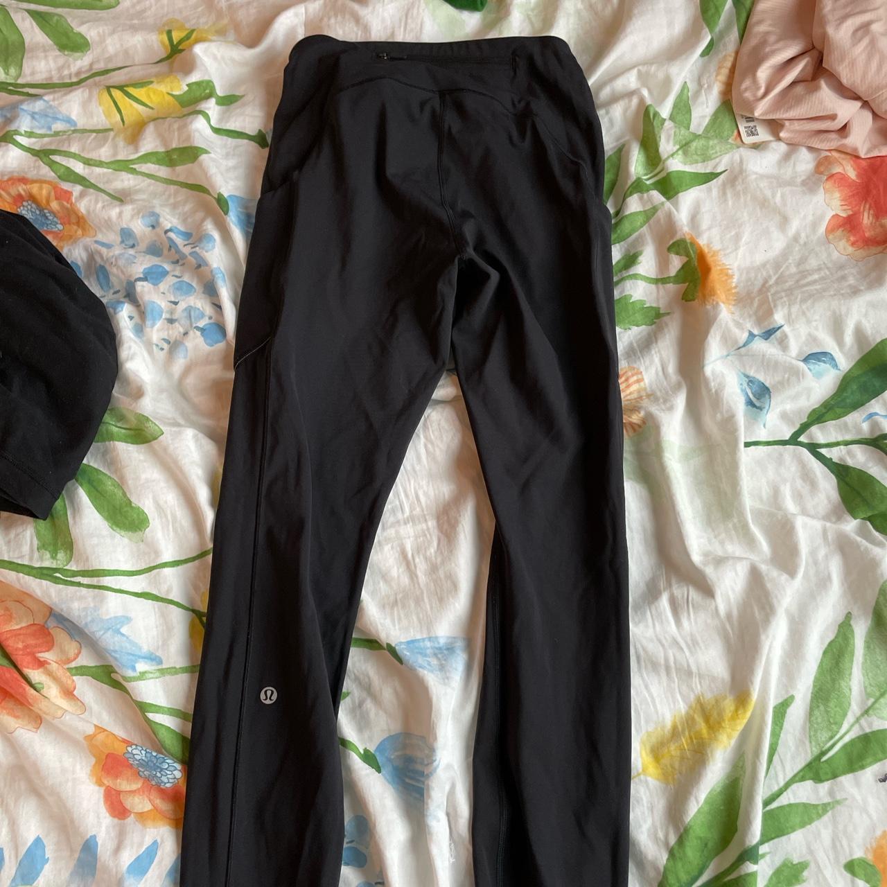 Size 8 lululemon full length black leggings with