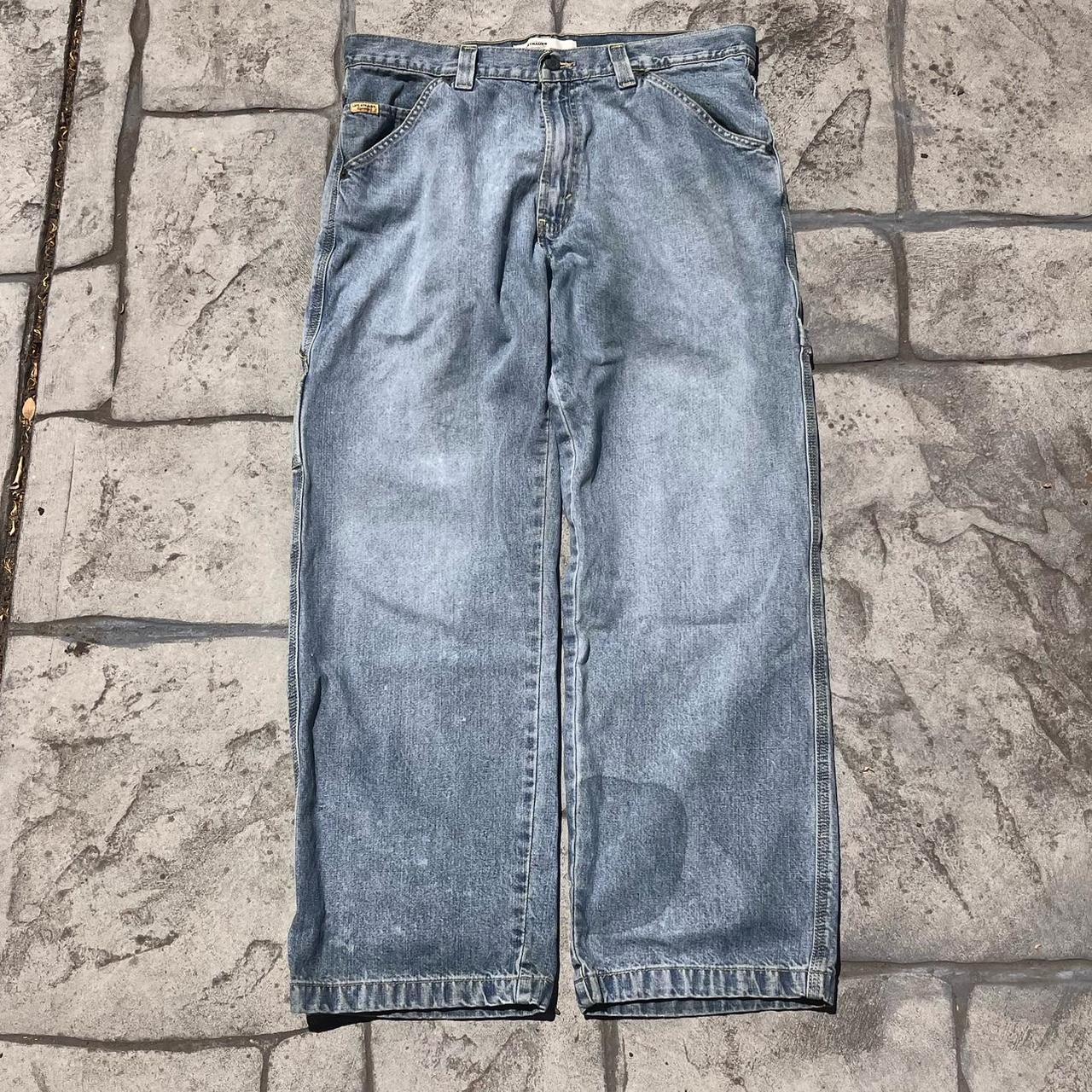 Faded Levi’s Workwear Carpenter Jeans 34x30 Dm - Depop