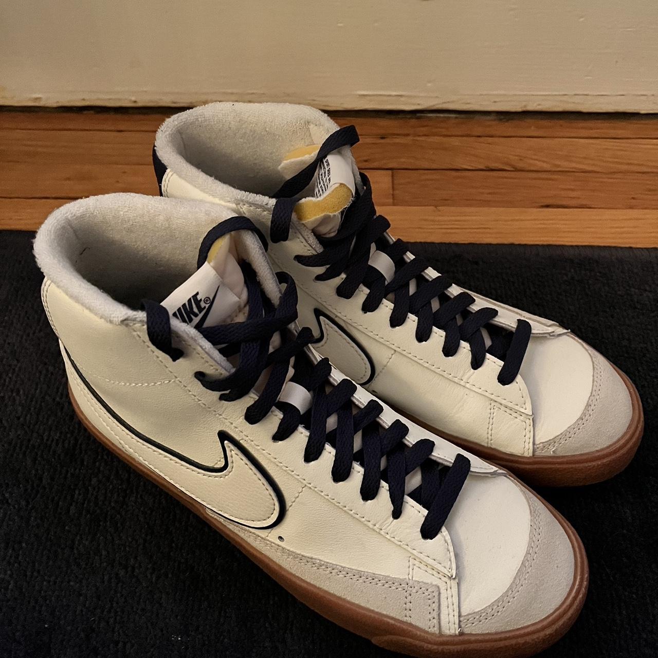 Nike Blazer Mid '77 PRM (Sail/Sail Midnight/Navy) Depop