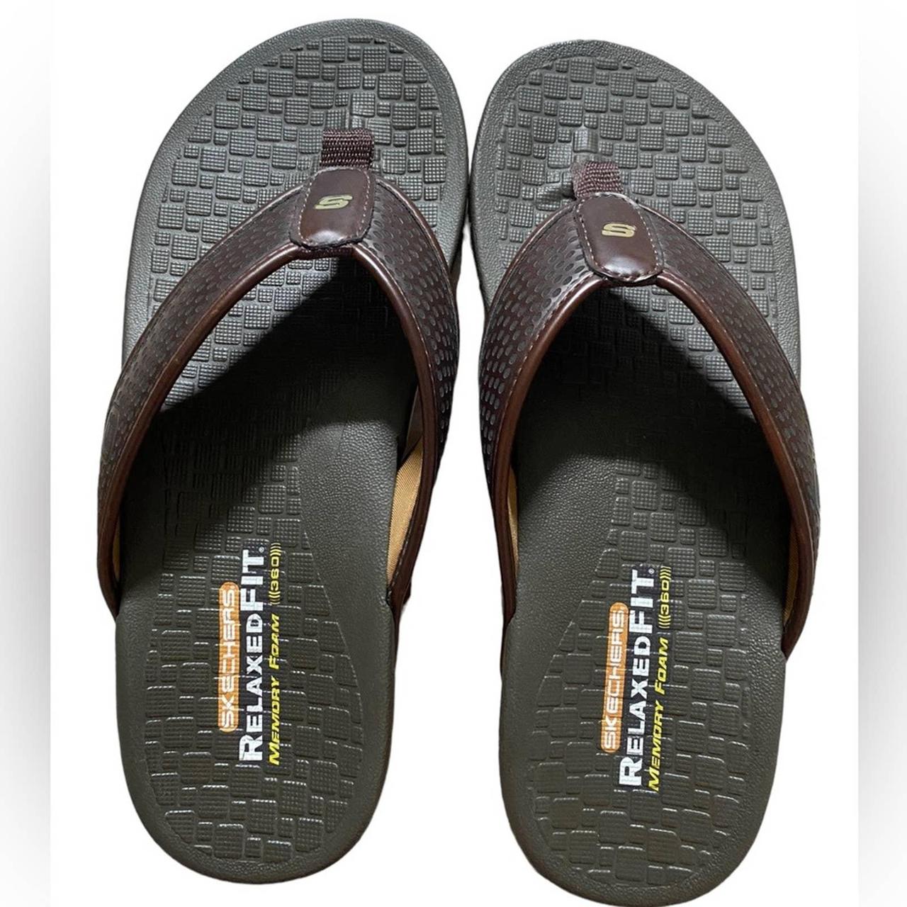 Skechers relaxed fit memory foam 360 flip flops sale