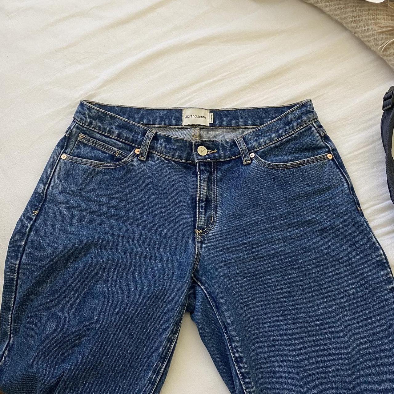 abrand jeans low and wide in perfect condition... Depop