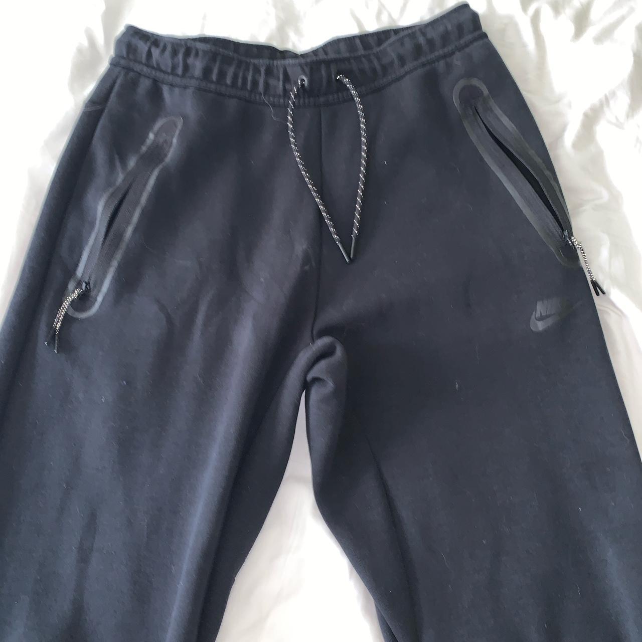 mens black tech fleece joggers