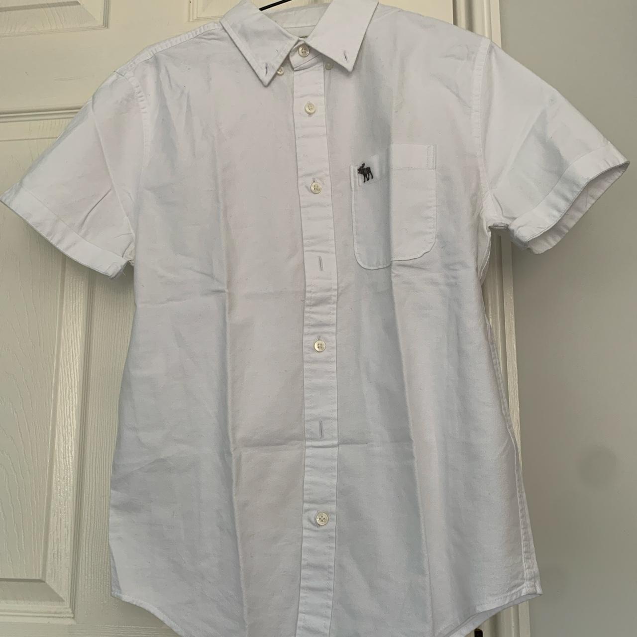 Abercrombie & Fitch Men's White Shirt Depop
