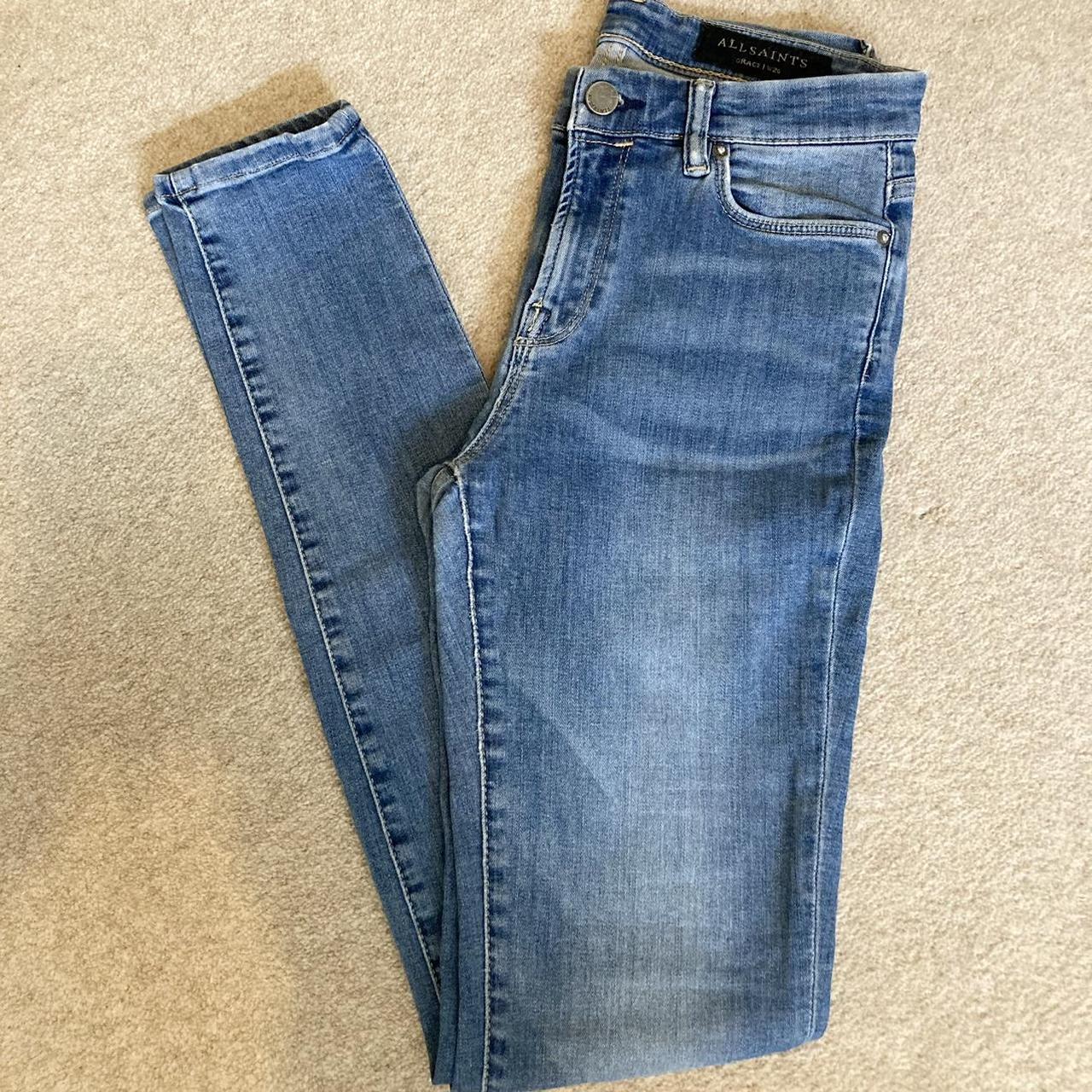 AllSaints Women's Blue Jeans | Depop