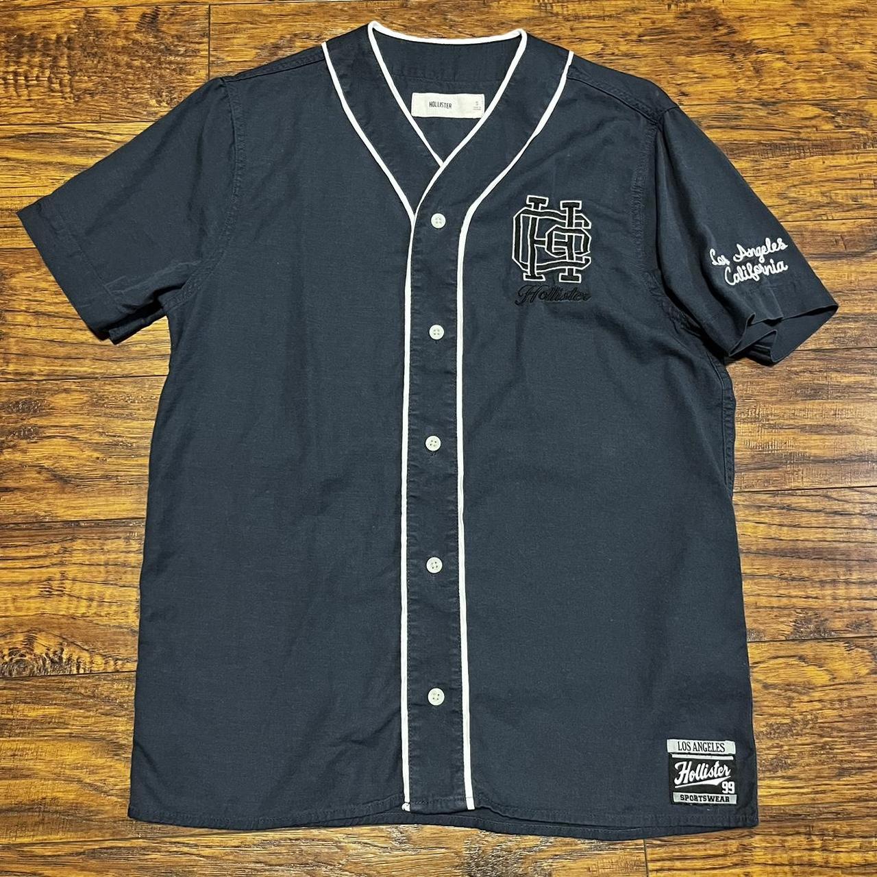 Supreme x Yankees Baseball Jersey Color: Navy Size: - Depop