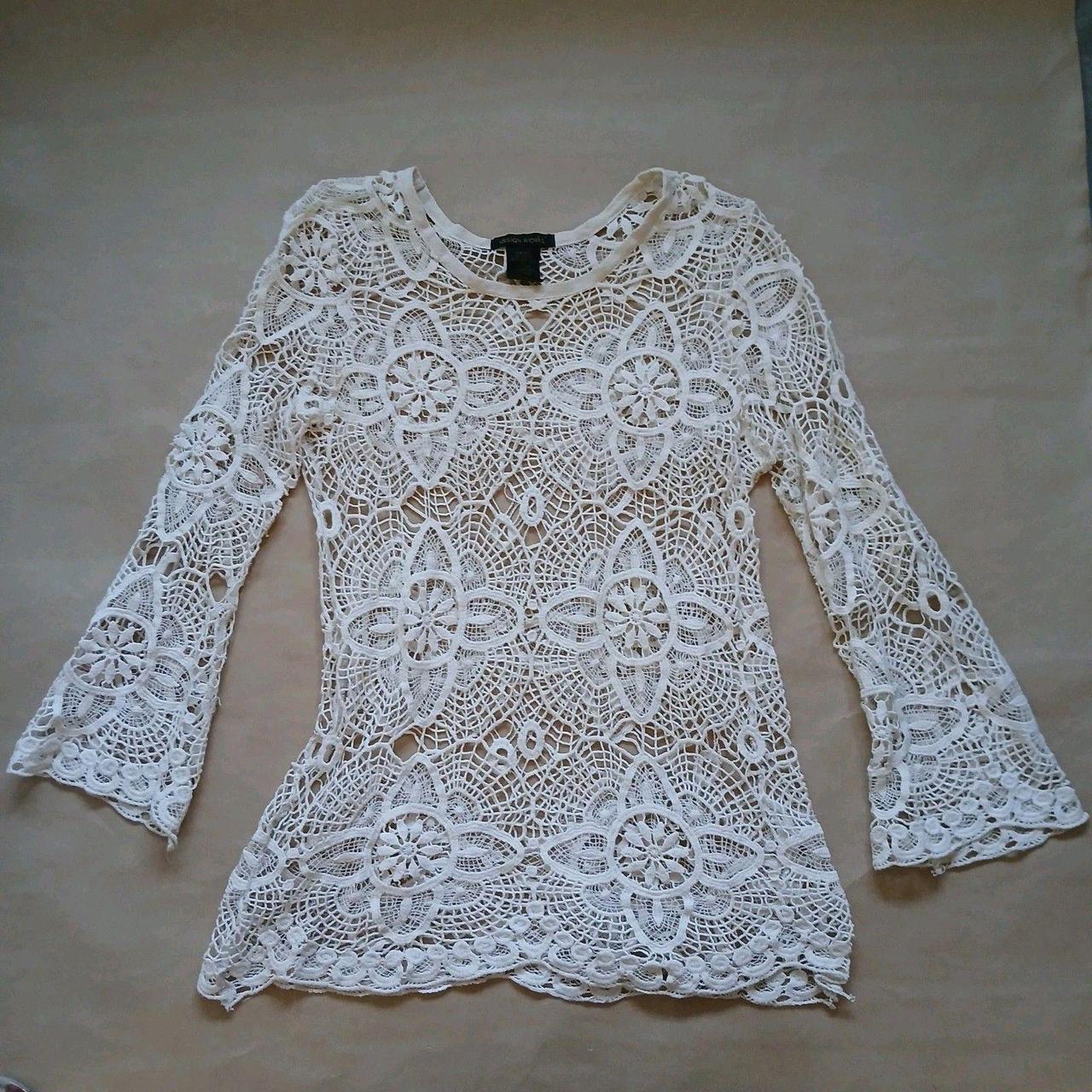 Source Unknown Women's Blouse - Cream - M – Desig… - image 1
