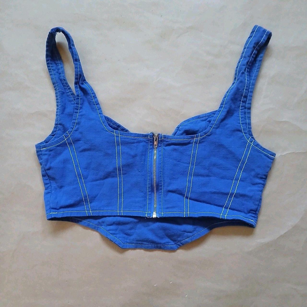 Source Unknown Women's Crop top - Blue - 12 – Sha… - image 2