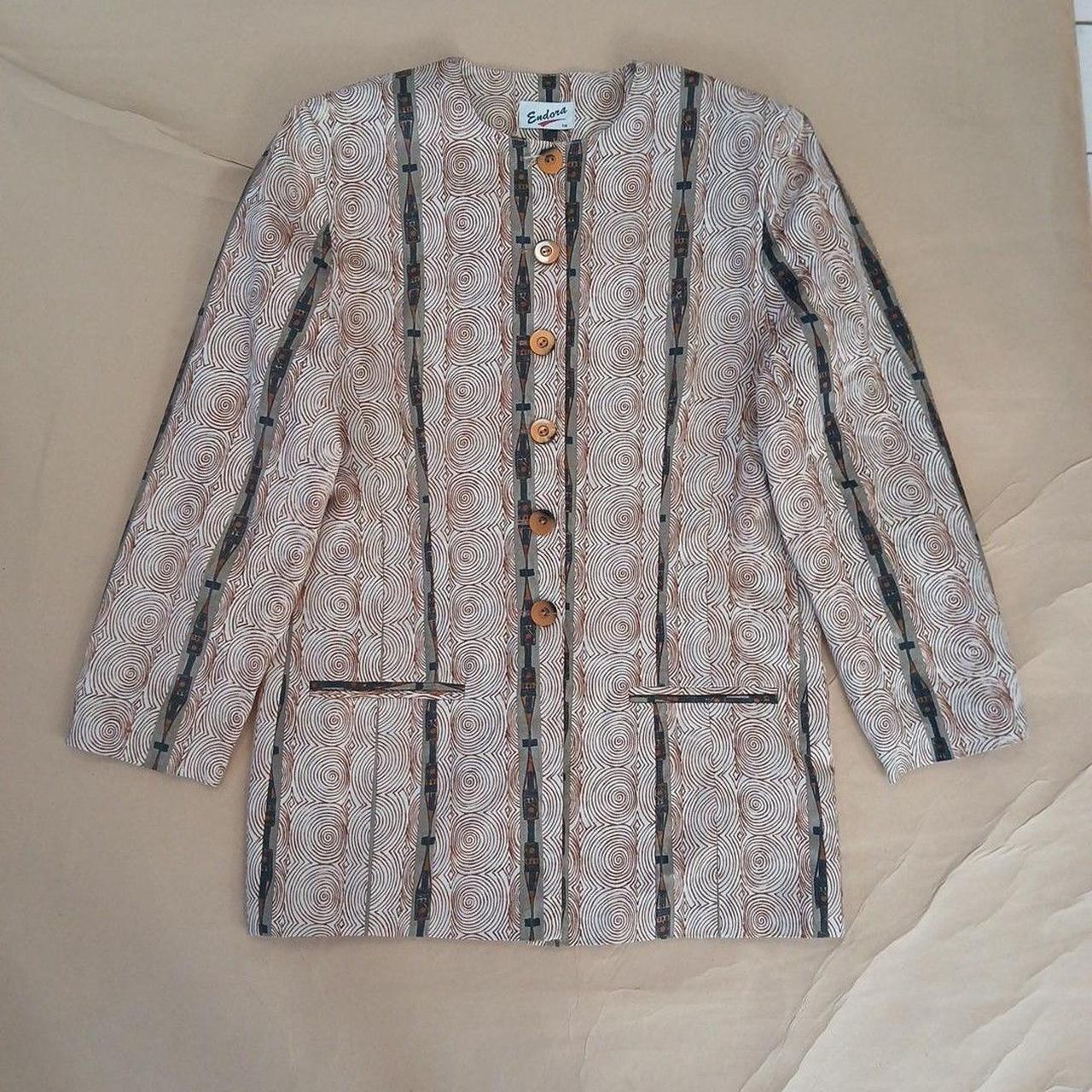 Source Unknown Women's Tailored jacket - Black/Br… - image 1