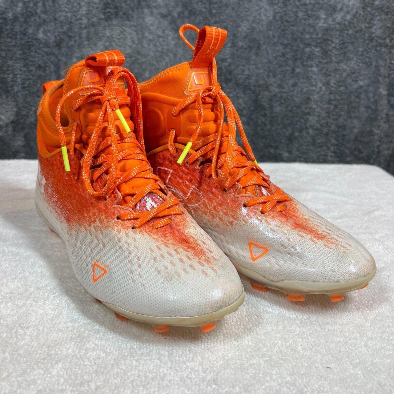 All orange under armour cleats best sale