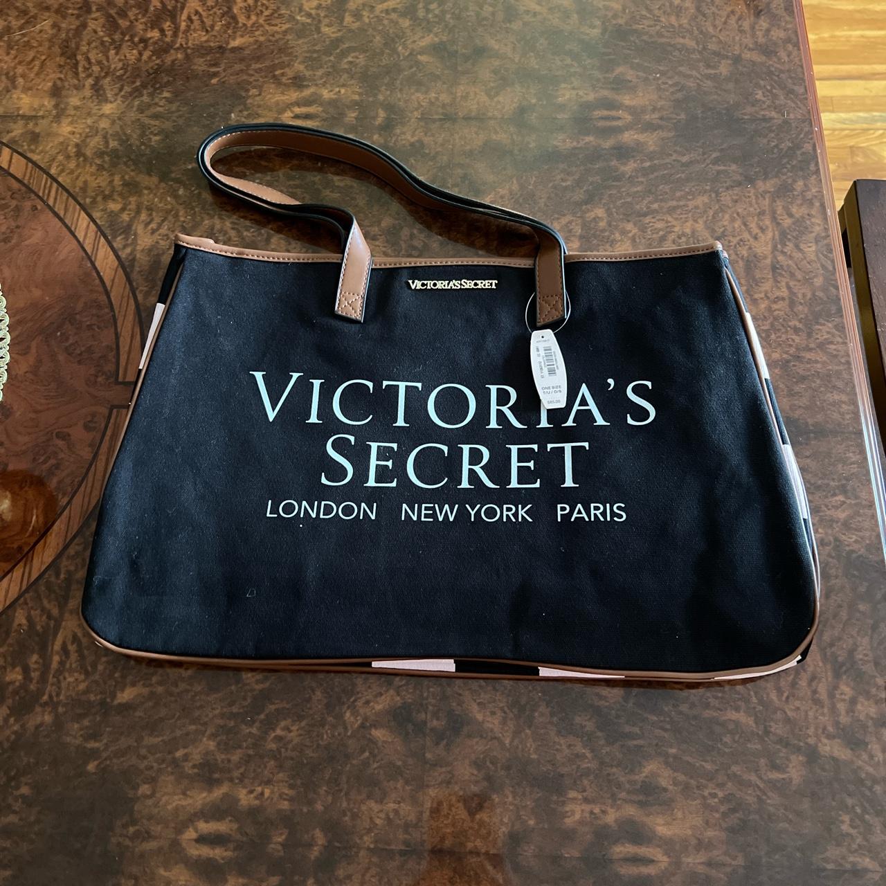 Victoria's Secret Metallic Rose Gold Tote Bag Purse Travel Puffer  Valentine