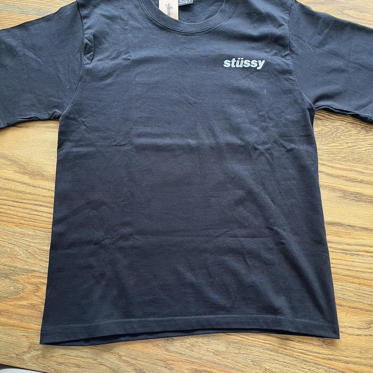Black Stussy popsicle tee brand new tag included.... - Depop