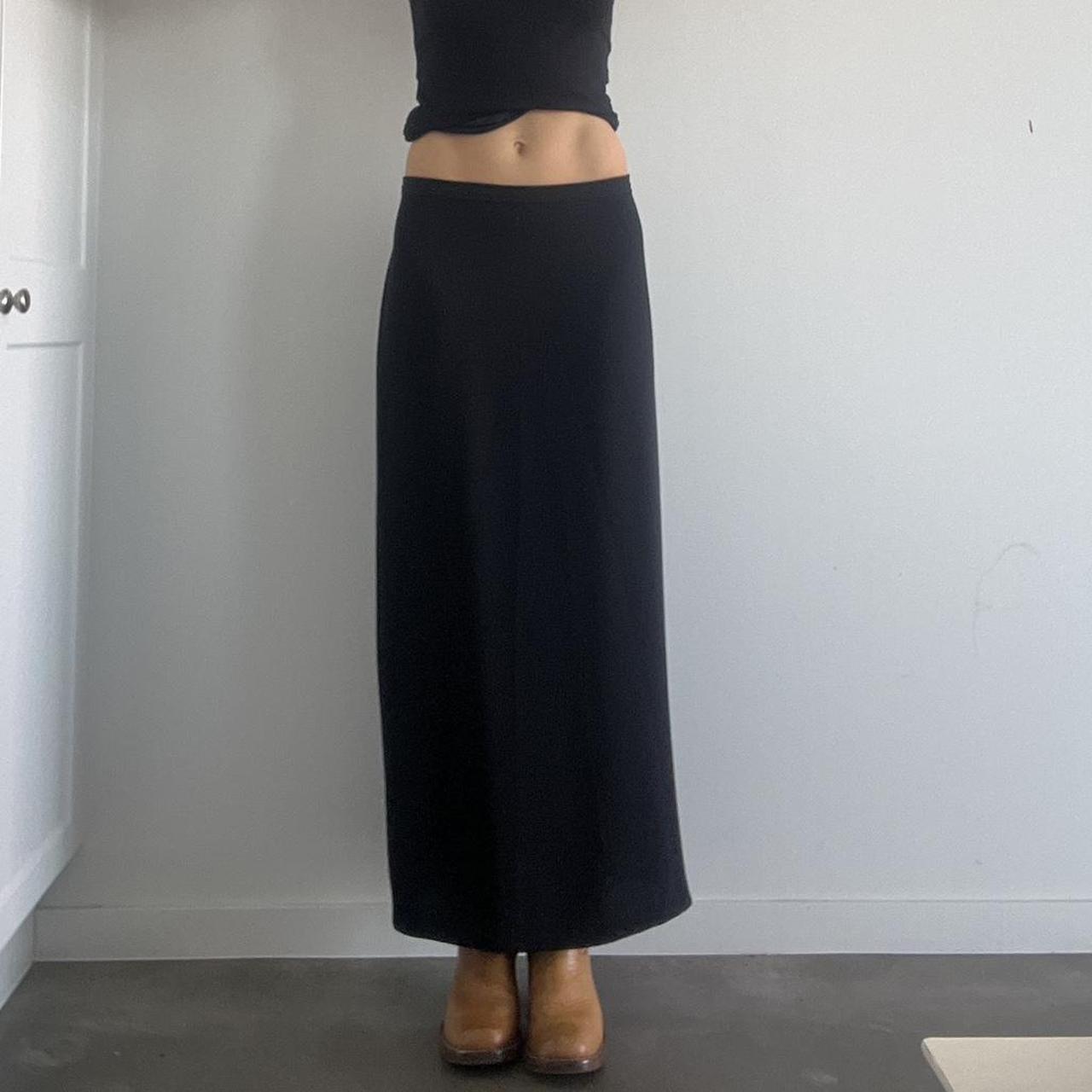 old target black maxi skirt vintage size 12 fits