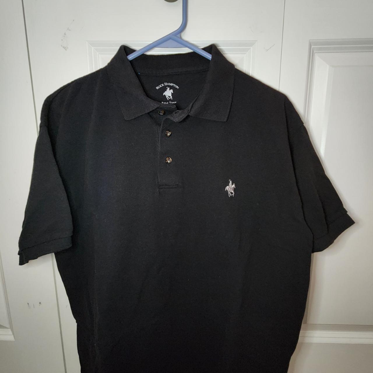 Men's Black Polo-shirts | Depop