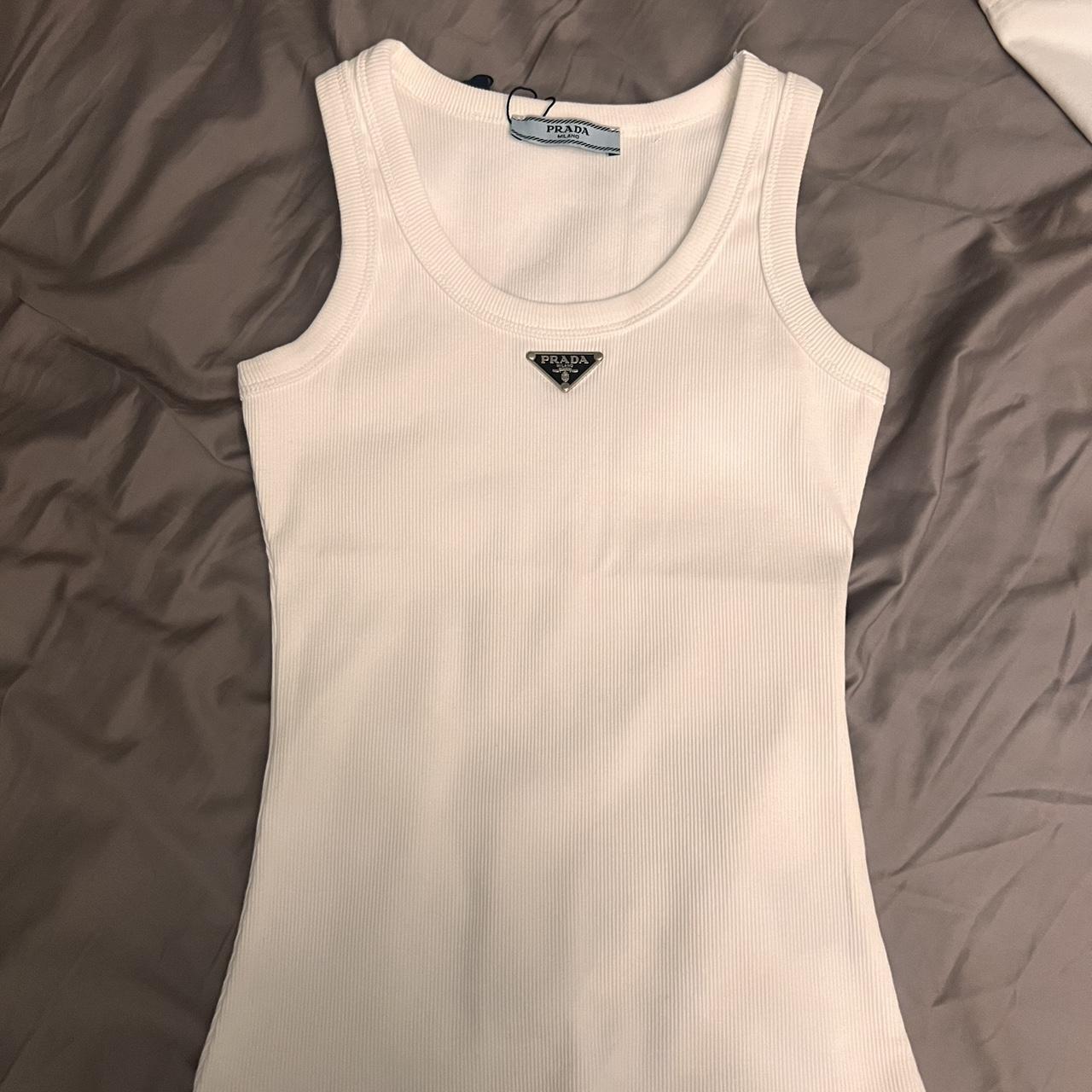 Prada tank top super cute and comfortable! Brand new... Depop