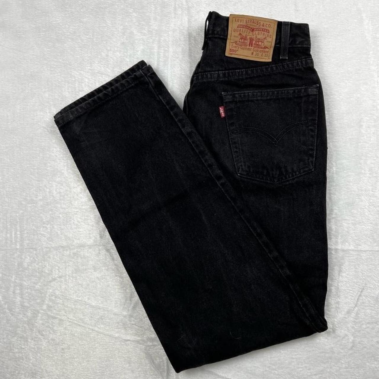 Levi’s 550 Black Relaxed Fit Jeans 30x32 Bought... - Depop