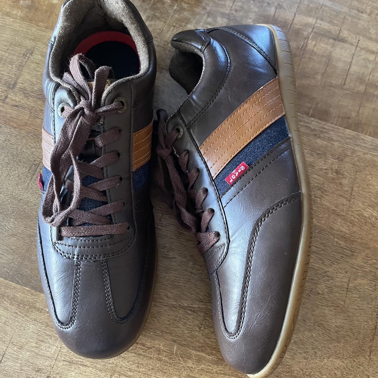 Levis mens 2024 leather shoes