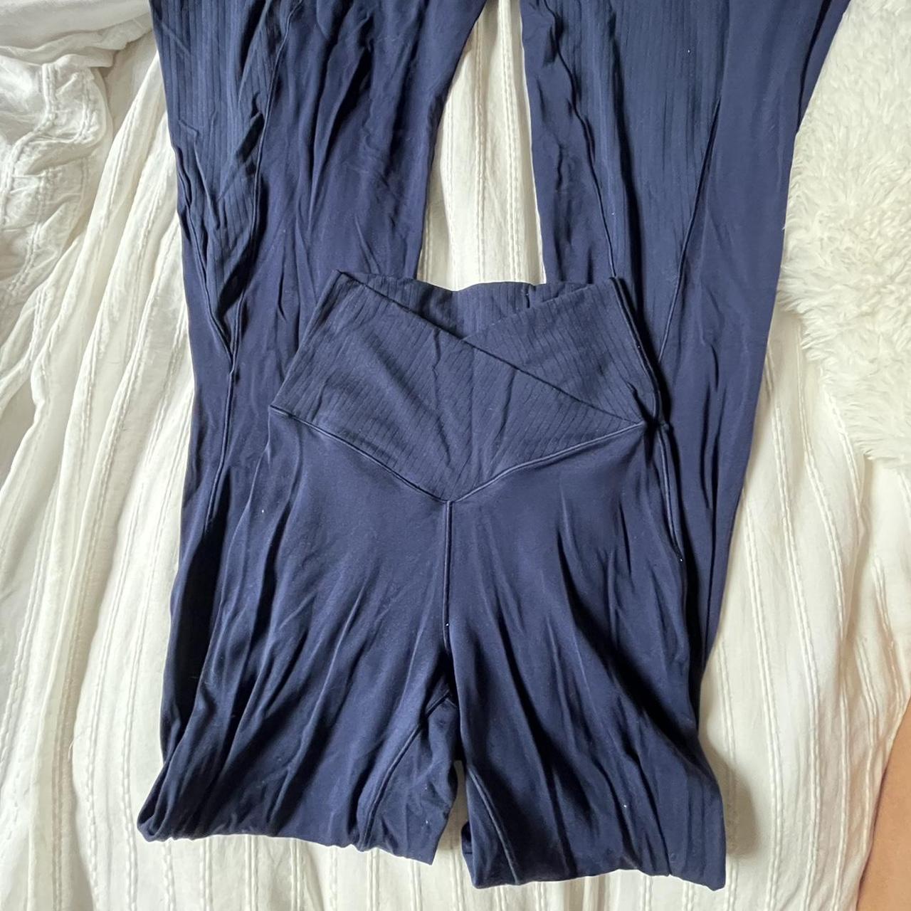 Aerie Real Me Cross Over Super Flare High Rise - Depop