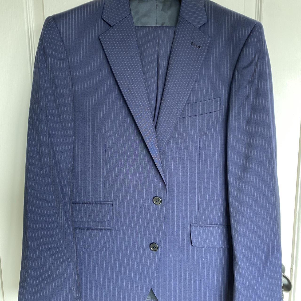 New & Lingwood Pinstripe Suit 40R (M), trousers 32R,... - Depop
