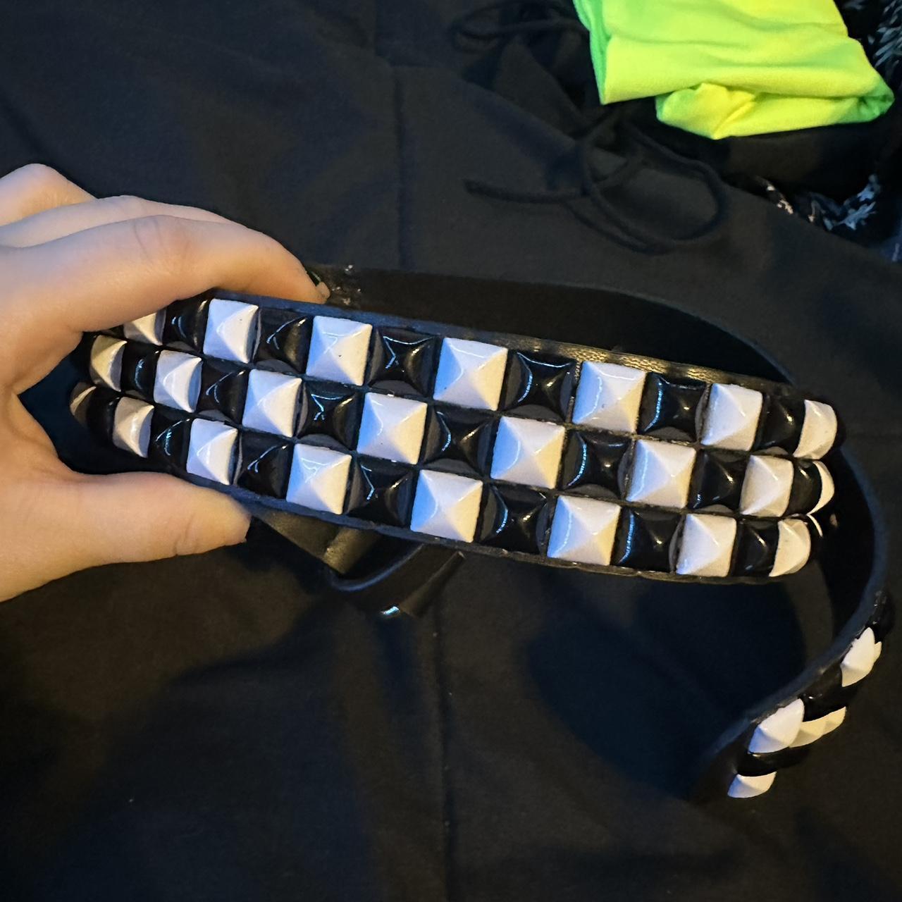 White Scene Emo Belts Size Small Tags emo... Depop
