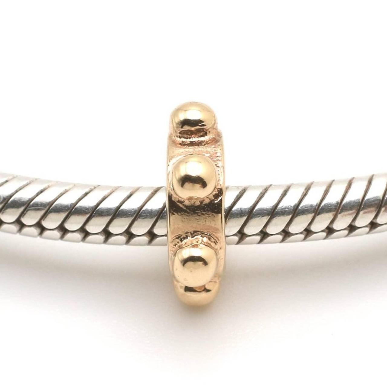 TWO 2024 Pandora 14kt gold spacers