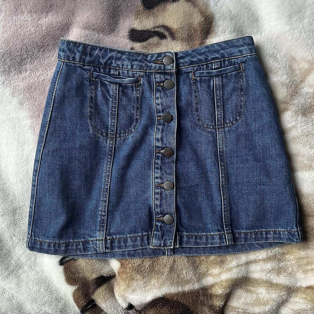 Petite denim 2024 mini skirt topshop