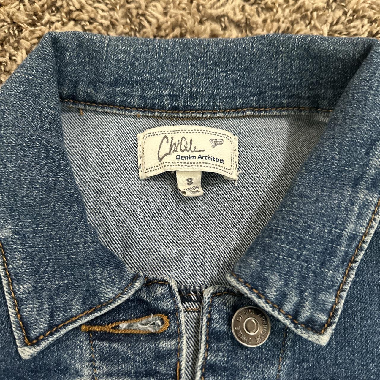 ChiQle Denim Architect cropped denim jean... - Depop