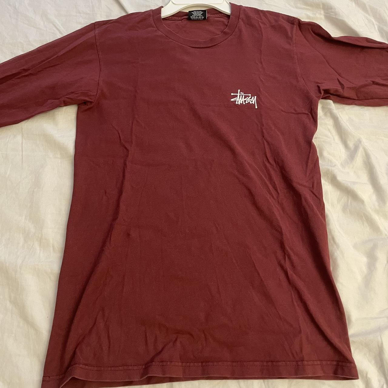 Maroon stussy discount longsleeve