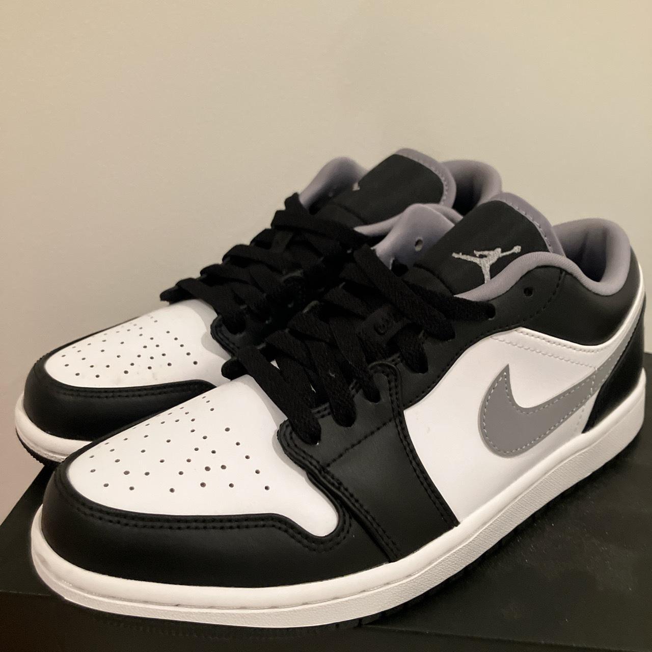 Air Jordan 1 Low Black White Grey Authentic Worn Once - Depop