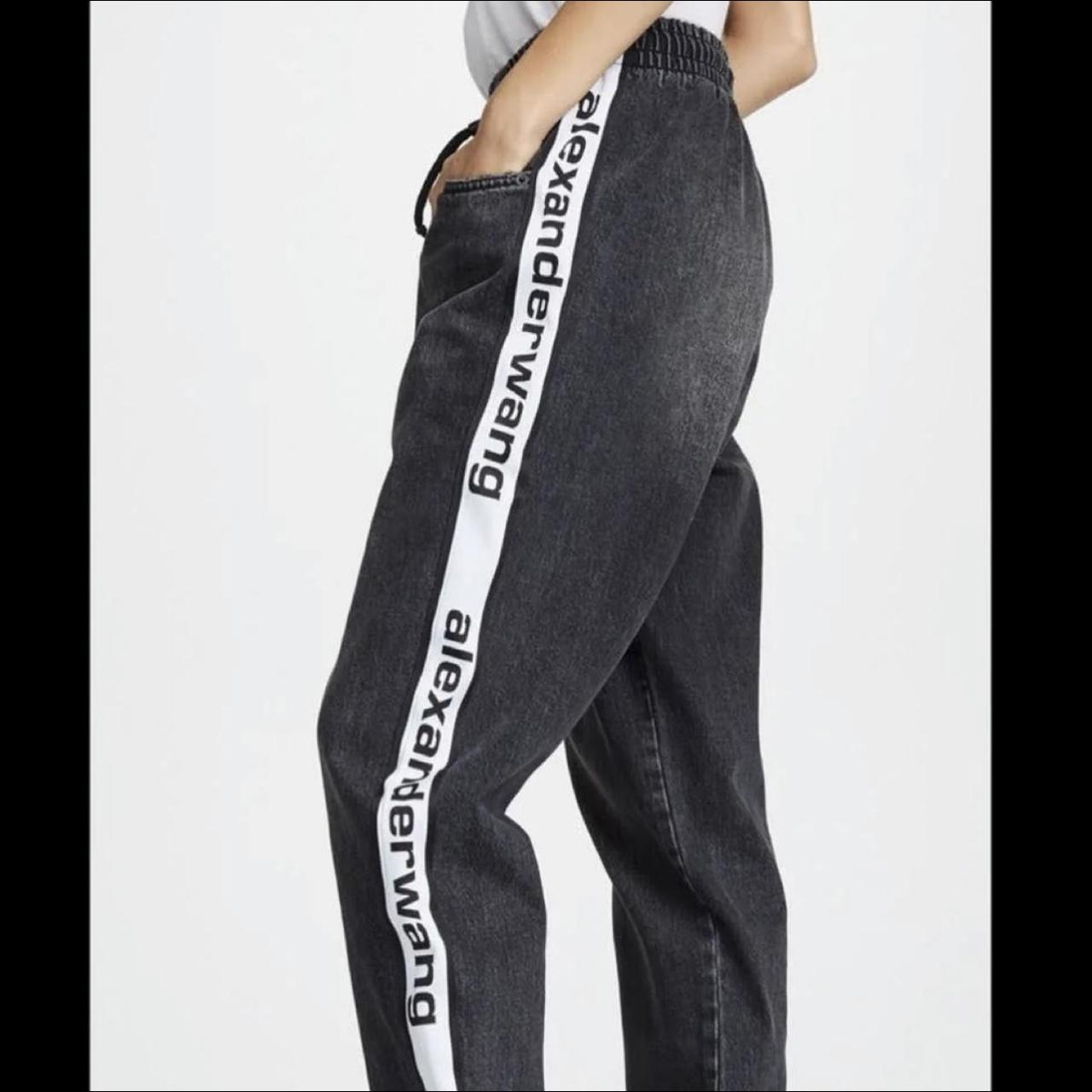 パンツ Alexander Wang Denim Joggers Alexander Wang Alexander Wang denim jogger side Logo | Grailed