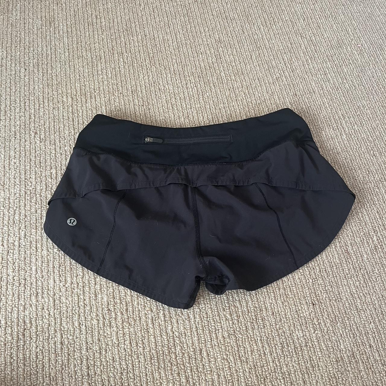 Lululemon Low-Rise Black Speed-ups -2.5” -removed... - Depop