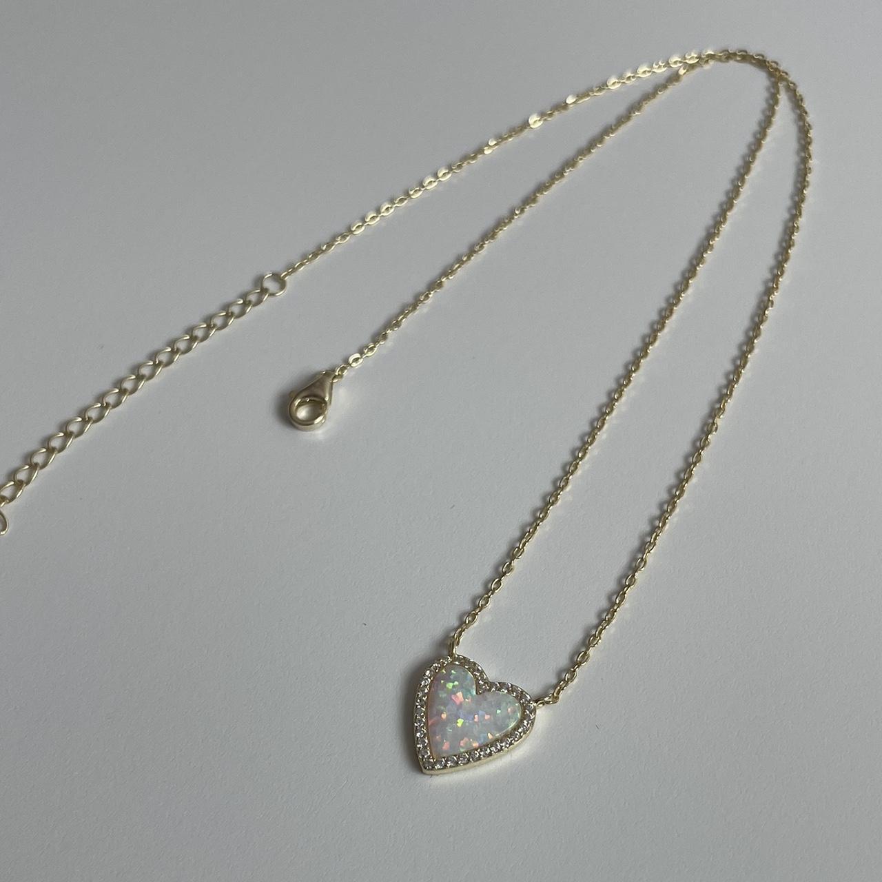 necklace with small crystals