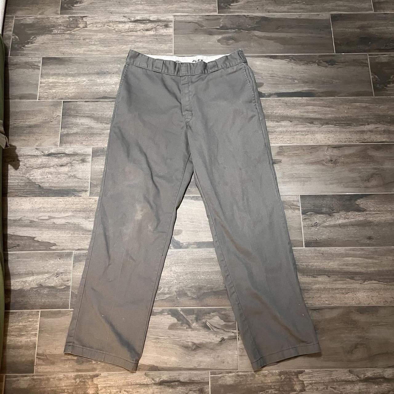 Grey dickies pants (men’s size 36x32) have slight... - Depop