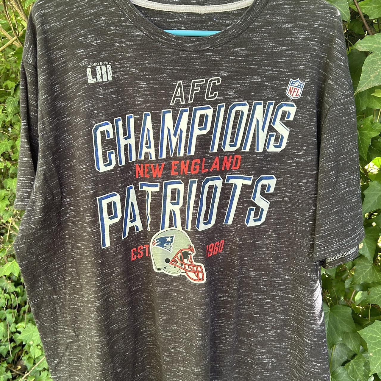 NFL Patriots AFC Champions Trophy Shirt Thrifted