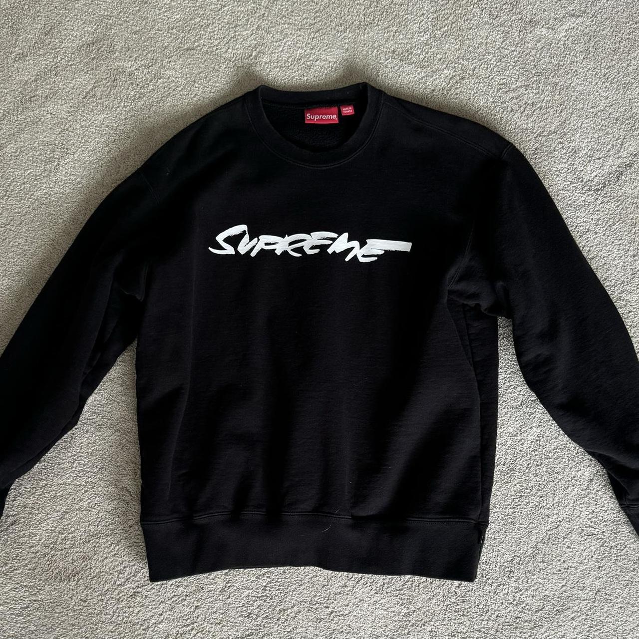 Supreme Futura Logo Crewneck Black