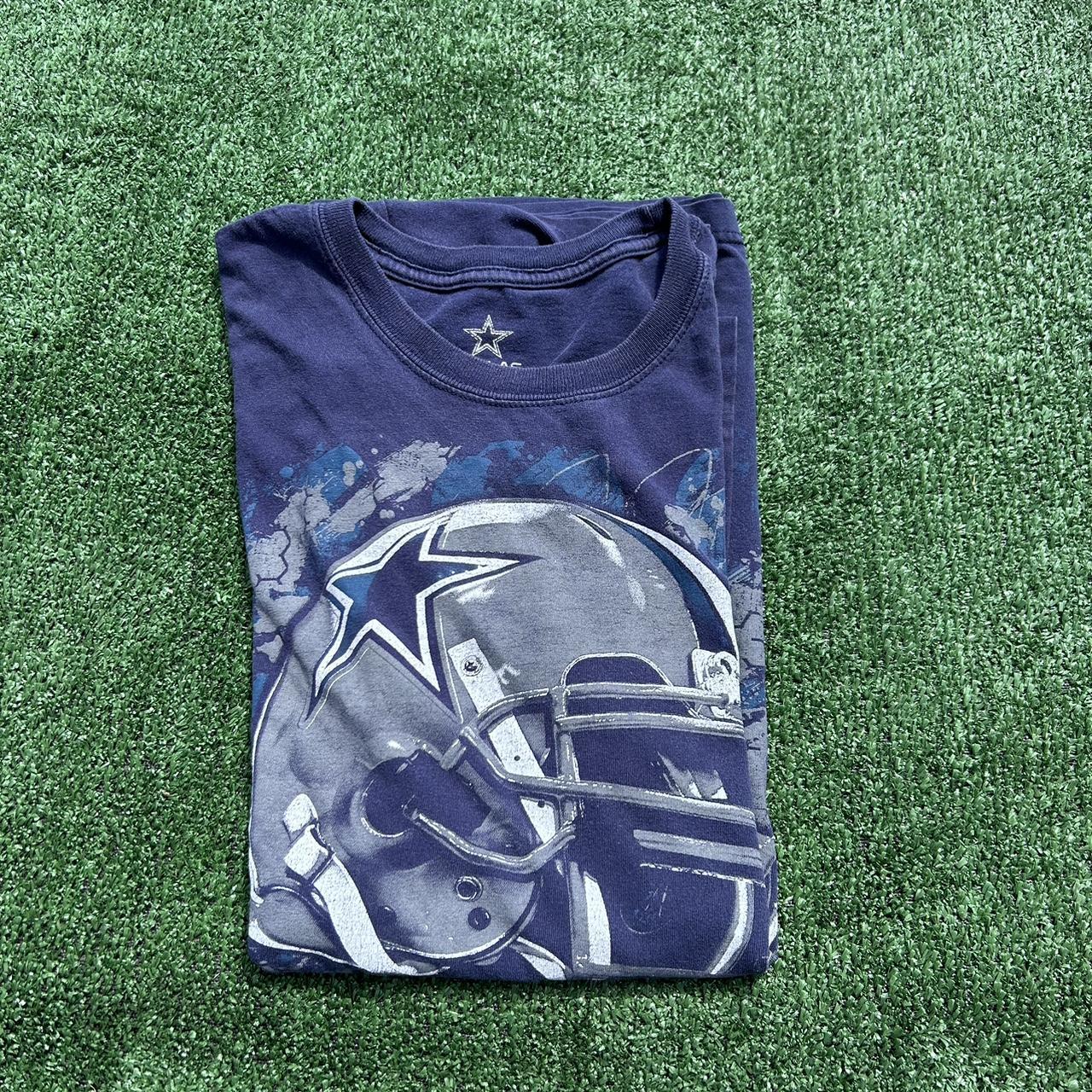 Vintage Dallas Cowboys big helmet shirt In great - Depop