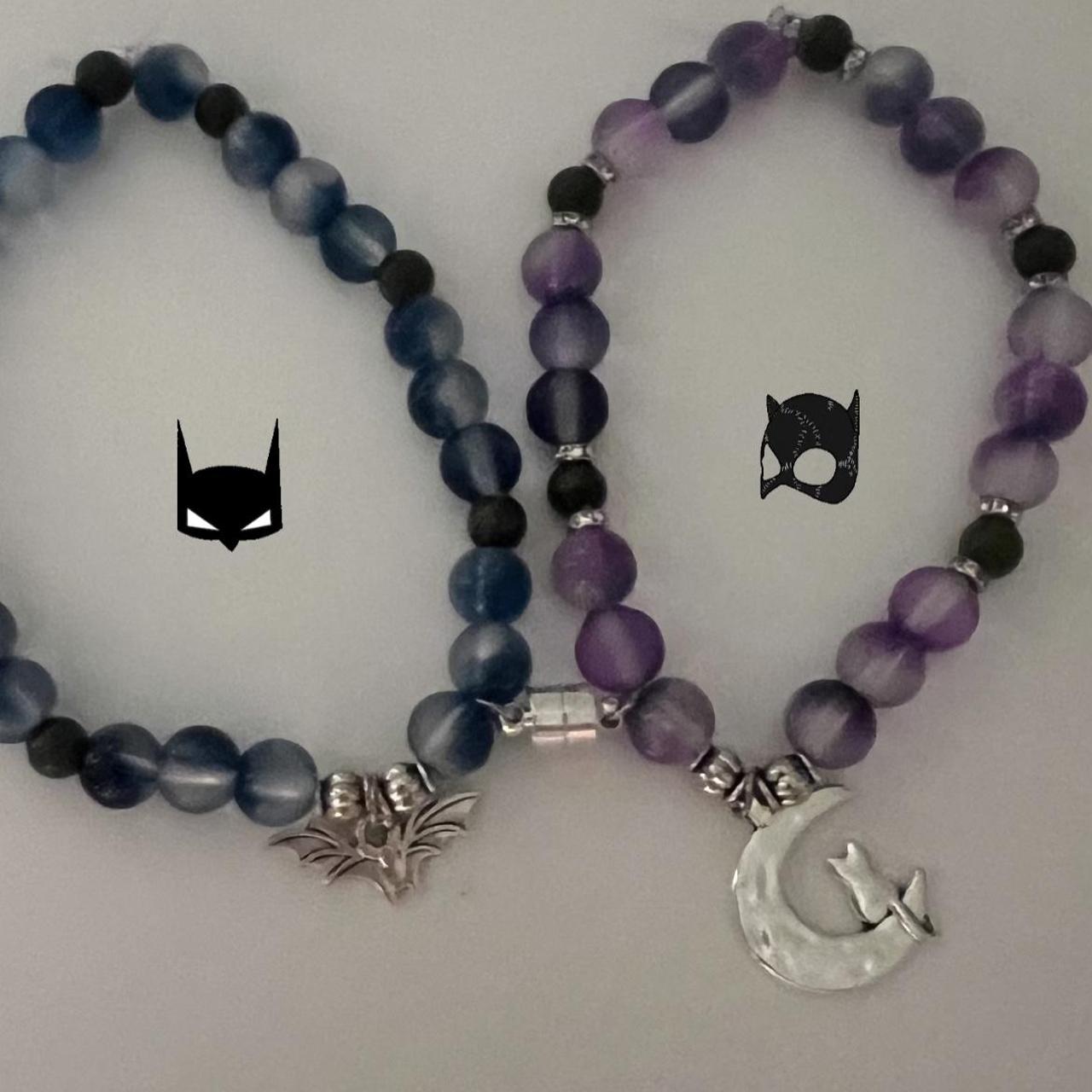 batman and catwoman bracelets! -msg me on my insta... - Depop