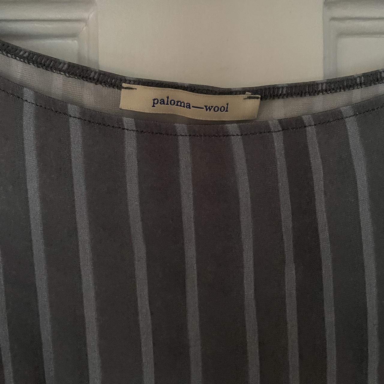 paloma wool palm skirt size small -midi striped... - Depop