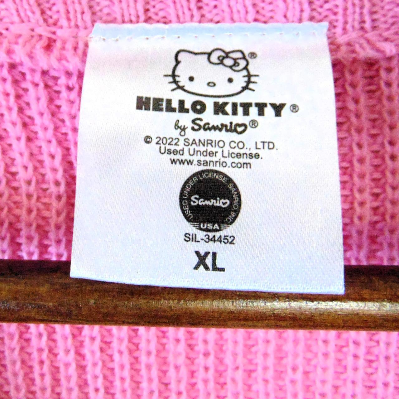 Sanrio Hello Kitty Pink Sleeveless Knit Sweater Vest... - Depop